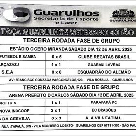 TAÇA GUIMA CIDADE DE GUARULHOS 40TÃO 2025