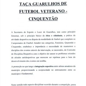 TAÇA GUIMA CIDADE DE GUARULHOS 50TÃO 2025