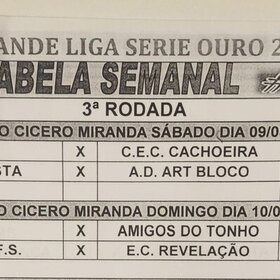 CAMPEONATO SERIE OURO 2025