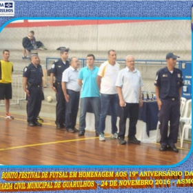 Festival de Futsal em homenagem aos 19º aniversário da GCM de Guarulhos