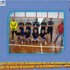 Festival de Futsal em homenagem aos 19º aniversário da GCM de Guarulhos
