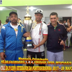 Pé de Cachorro - Bicampeão da 2ª Copa Veteranos da Portuguesinha