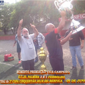 PALMIRA CAMPEÃO DA 3ª COPA CINQUENTÃO 2018 DO BENFICA