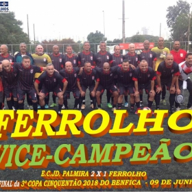 PALMIRA CAMPEÃO DA 3ª COPA CINQUENTÃO 2018 DO BENFICA