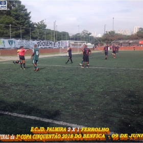 PALMIRA CAMPEÃO DA 3ª COPA CINQUENTÃO 2018 DO BENFICA