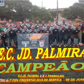 PALMIRA CAMPEÃO DA 3ª COPA CINQUENTÃO 2018 DO BENFICA