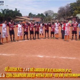 SÓ LOUCOS F.C. É O CAMPEÃO DA COPA CHAMPIONS BEIÇO 40TÃO 2018