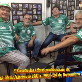 3º ENCONTRO DOS ATLETAS DA AD. VILA DAS PALMEIRAS ANOS 1981 A 1993