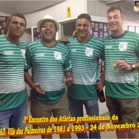 3º ENCONTRO DOS ATLETAS DA AD. VILA DAS PALMEIRAS ANOS 1981 A 1993