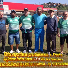 FESTA DE ANIVERSÁRIO DE 59 ANOS DO GUARANI