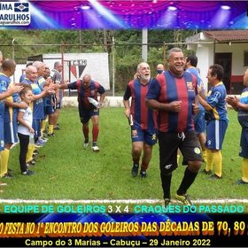 1º ENCONTRO DOS GOLEIROS DAS DÉCADAS DE 70, 80 e 90. 
