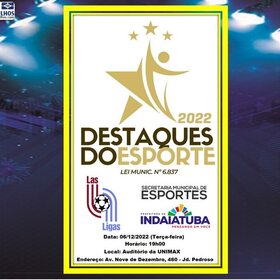 DESTAQUES DO ESPORTE 2022 - INDAIATUBA