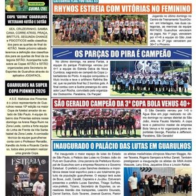 NOSSA  PÁGINA ESPORTIVA NO JORNAL FOLHA DO PONTO  - 2026