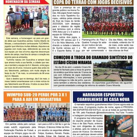 NOSSA  PÁGINA ESPORTIVA NO JORNAL FOLHA DO PONTO  - 2024