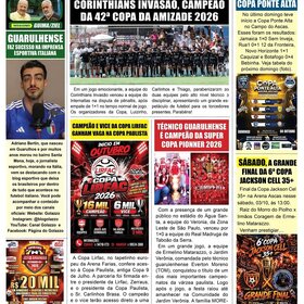 NOSSA  PÁGINA ESPORTIVA NO JORNAL FOLHA DO PONTO  - 2026