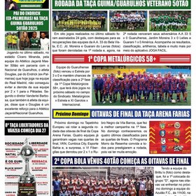 NOSSA  PÁGINA ESPORTIVA NO JORNAL FOLHA DO PONTO  - 2025
