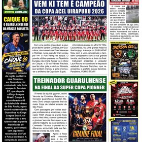 NOSSA  PÁGINA ESPORTIVA NO JORNAL FOLHA DO PONTO  - 2026