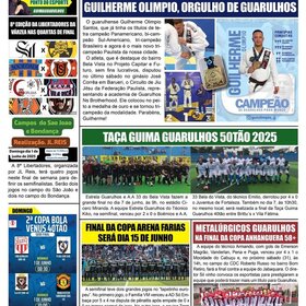 NOSSA  PÁGINA ESPORTIVA NO JORNAL FOLHA DO PONTO  - 2025