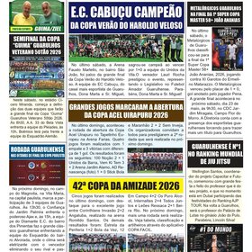 NOSSA  PÁGINA ESPORTIVA NO JORNAL FOLHA DO PONTO  - 2026