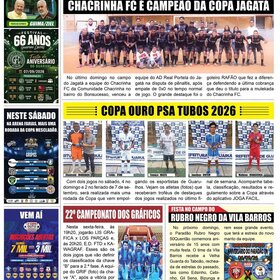 NOSSA  PÁGINA ESPORTIVA NO JORNAL FOLHA DO PONTO  - 2026