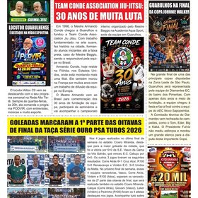 NOSSA  PÁGINA ESPORTIVA NO JORNAL FOLHA DO PONTO  - 2026